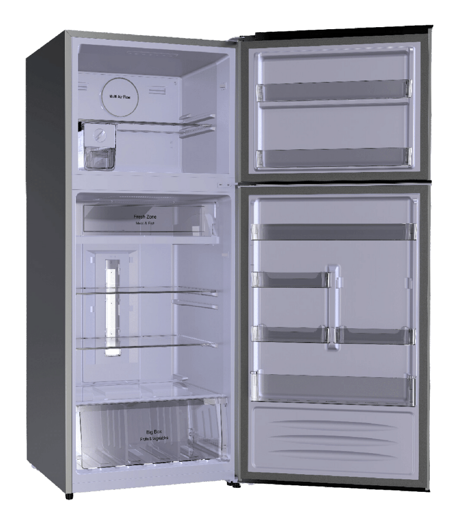 ثلاجه فريش 426 لتر ديجيتال اسود بلازما مقبض FNT-M540YB