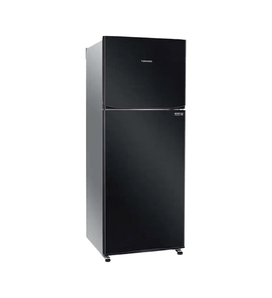 ثلاجه تورنيدو 386 لتر 2 باب اسود RF-480T-BK