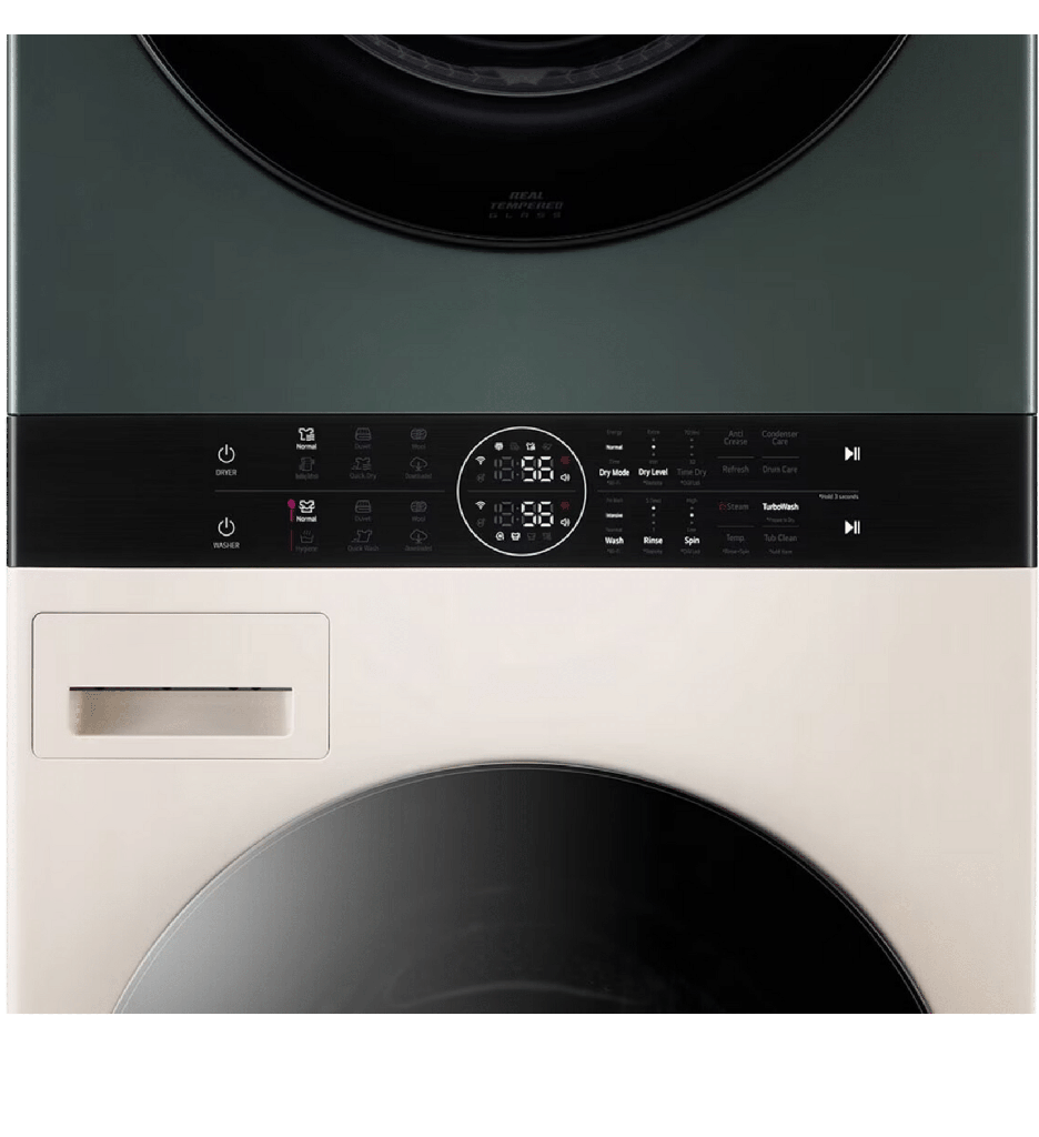 غساله ال جي 13ك WashTower بمجفف 10ك بيج * اخضر FWT1310BG