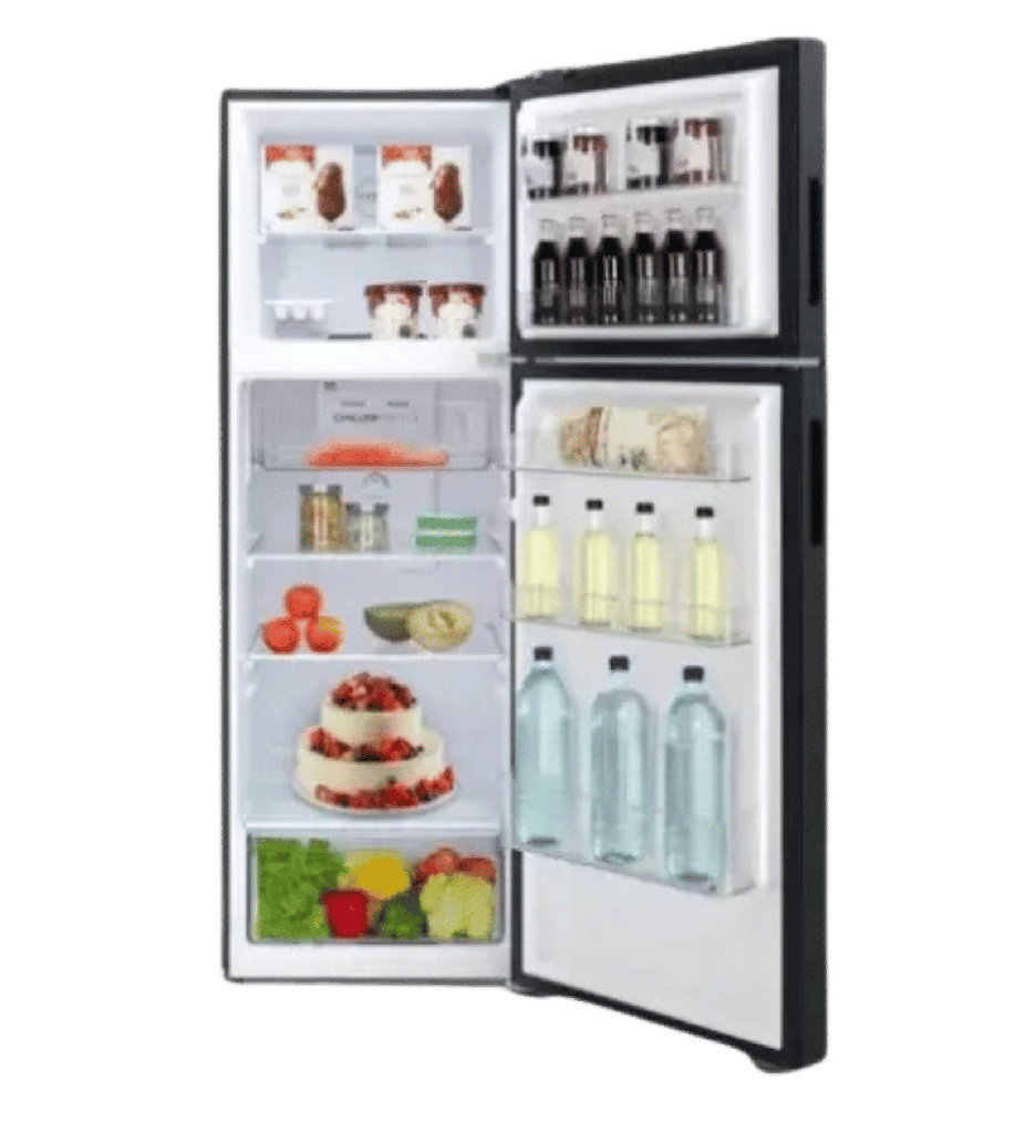 ثلاجه هاير 357 لتر اسود HRF-380TMBM