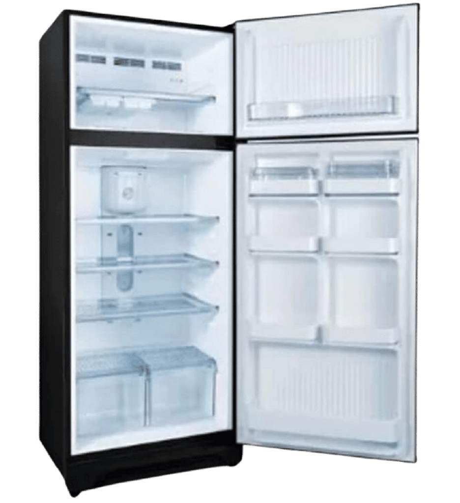 ثلاجه كريازي 370 لتر سولتير اسود ER370N/3