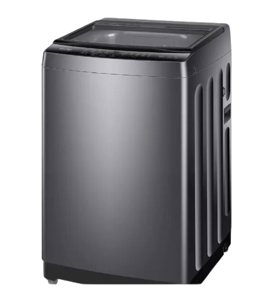 غساله هاير تحميل علوي 10ك سلفر غامق باب زجاج هيدروليك HWM100-316S8