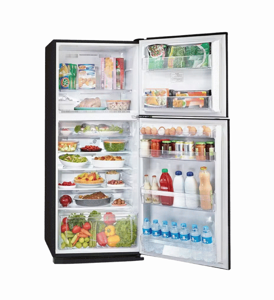 ثلاجه تورنيدو 2 باب 304 لتر بلازما اسود RF-33FT-BK