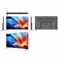 شاشه هاير 65 سمارت 4K بدون فريم رسيفر داخلي جوجل TV تحكم صوتي بالريموت H65K80EU