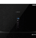 ثلاجه تورنيدو 450 لتر 2 باب ديجيتال انفرتر بصانع مكعبات ثلج اسود RF-580ATV-BK