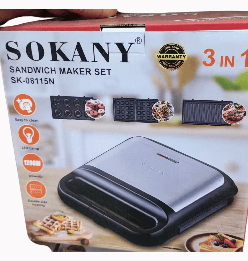 توستر سوكاني 3*1 1200 وات SK-08115N