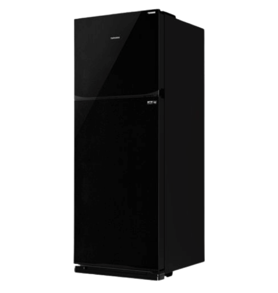 ثلاجه تورنيدو 396 لتر 2 باب اسود انفرتر  RF-480TV-BK