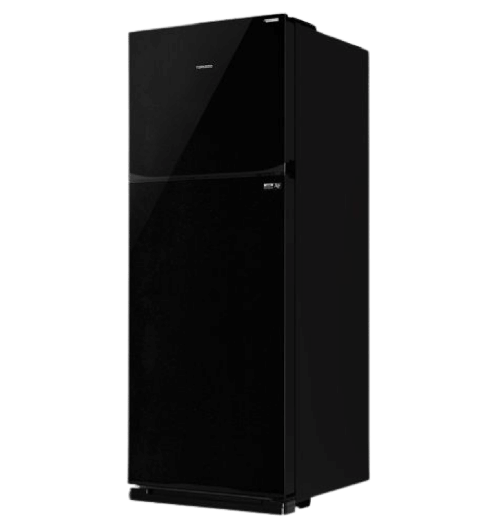 ثلاجه تورنيدو 396 لتر 2 باب اسود انفرتر  RF-480TV-BK