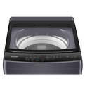 غساله هاير تحميل علوي 10ك سلفر غامق باب زجاج هيدروليك HWM100-316S8