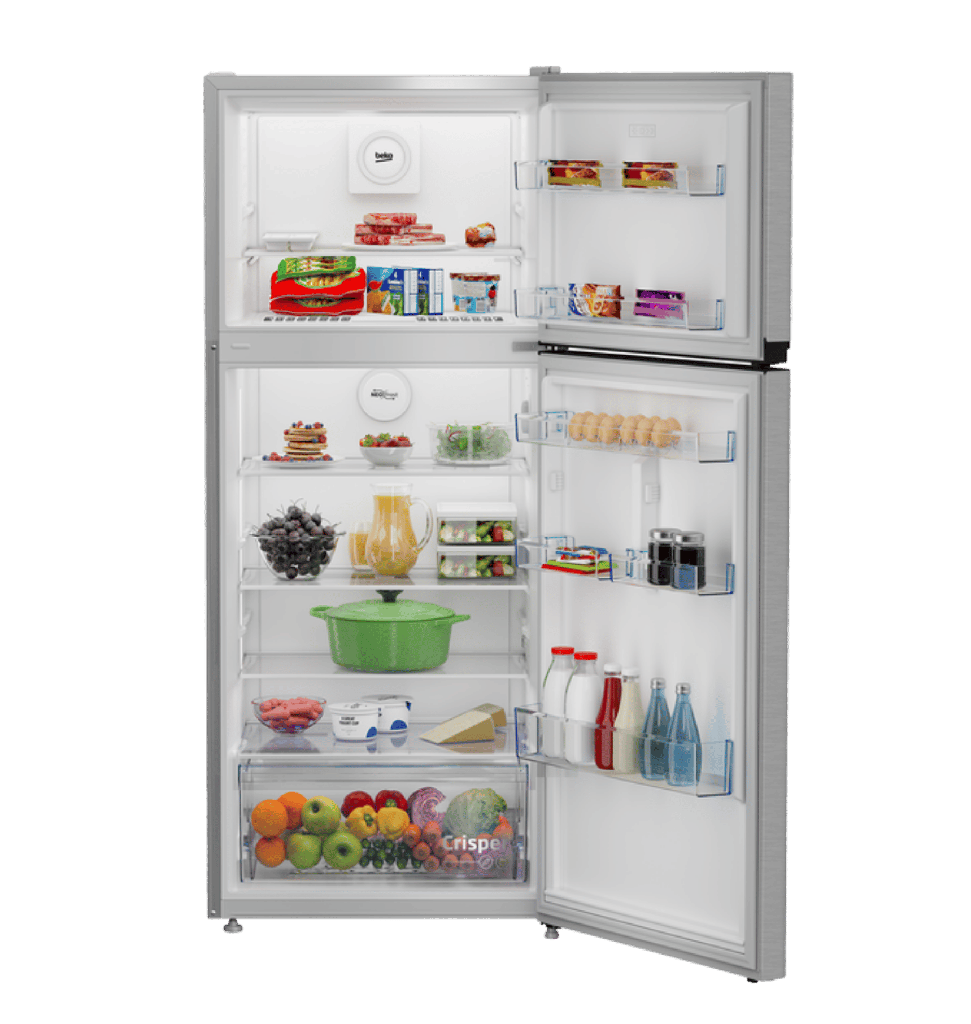 ثلاجه بيكو 430 لتر سلفر نوفروست RDNE455MK