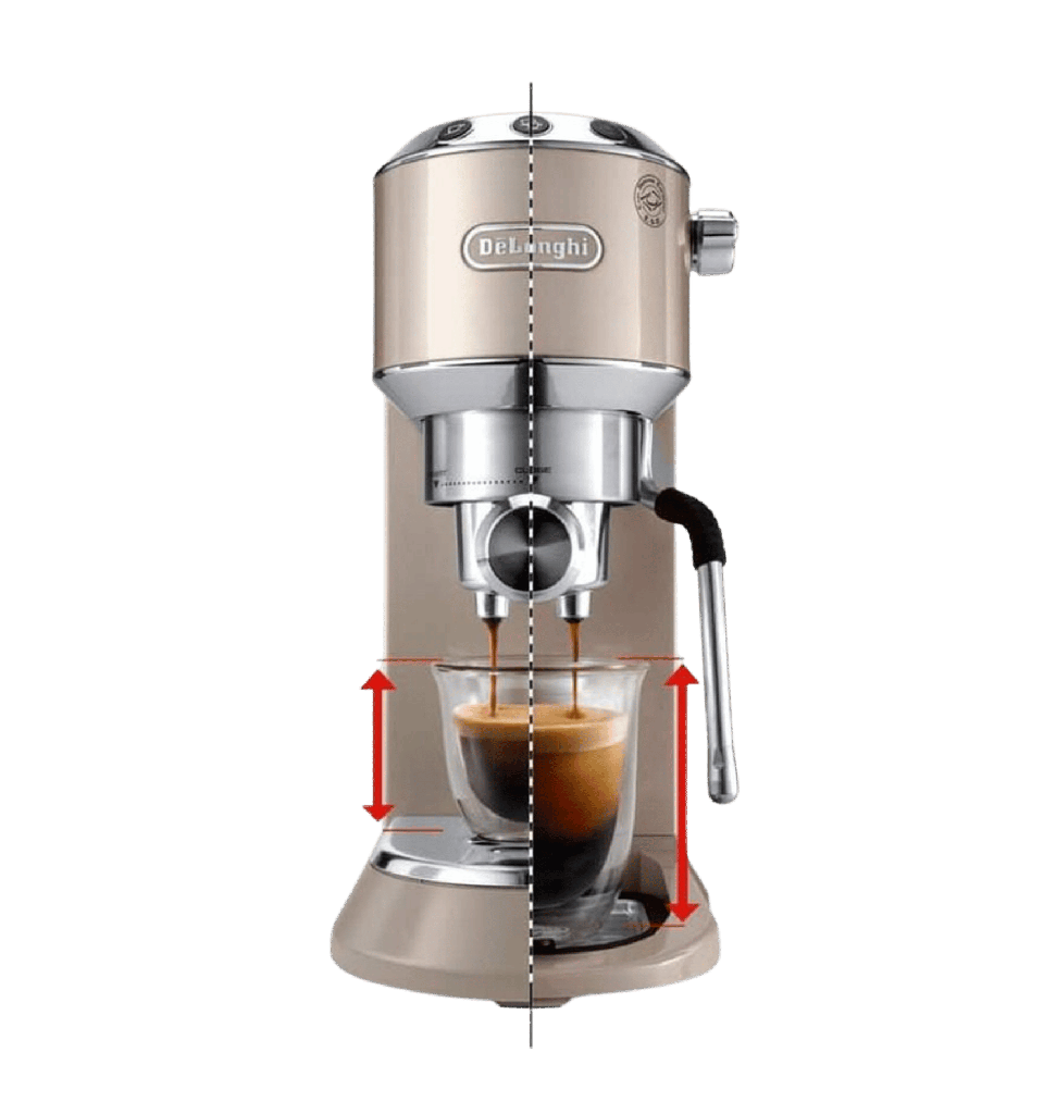 مكنه قهوه اسبريسو ديلونجي ديديكا+ دورق ستانلس بيج EC885.BG