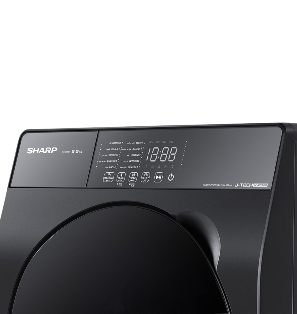 غساله شارب اتوماتيك 8.5 ك 1200 لفه انفرتر رمادي ES-FS852KLE-G