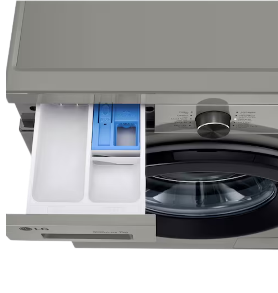 غساله ال جي 7ك اتوماتيك 1400 لفه واي فاي سلفر F4Y2QYG6P