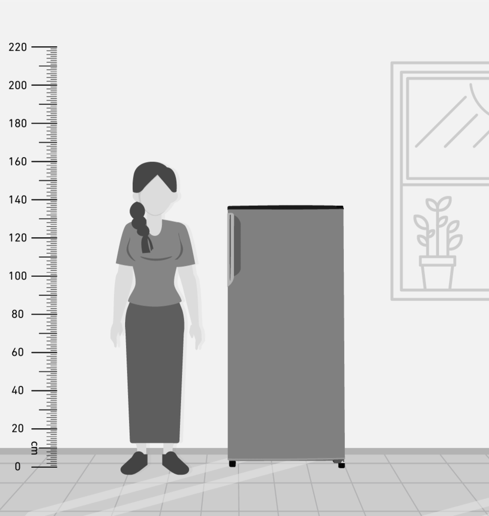 فريزر تورنيدو 5 درج انفرتر اسود RH-H18TV-BK