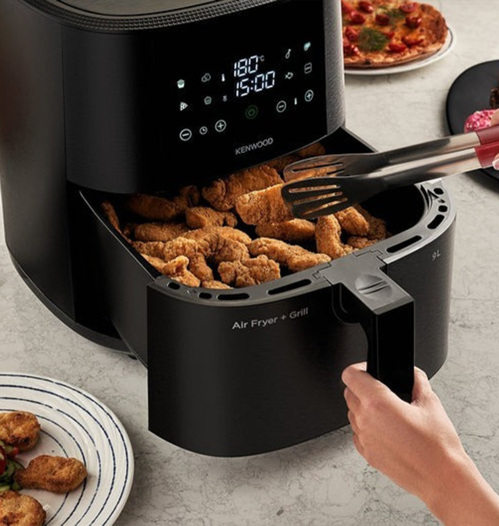 قلايه كينوود ديجيتال 1500 وات 9 لتر اسود HFP92