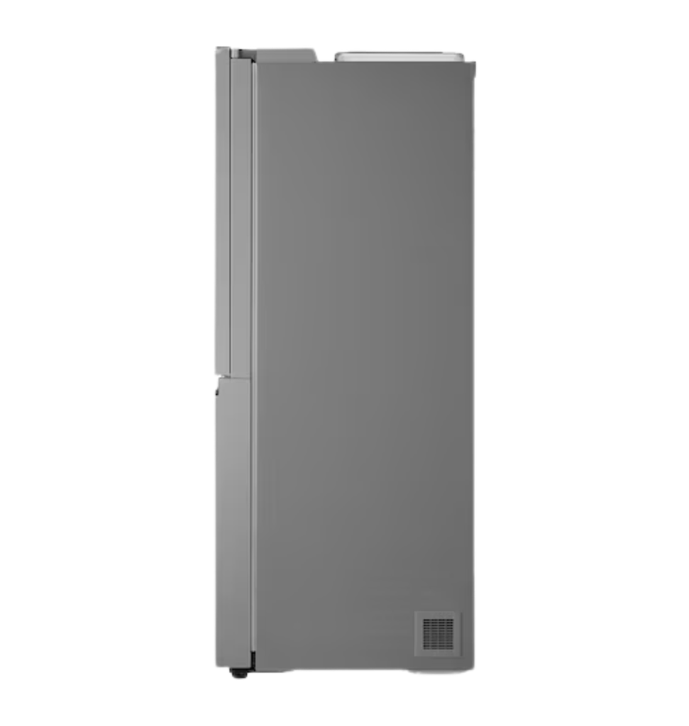 ثلاجه ال جي 638 لتر سايد باي سايد انفرتر سلفر بلاتنيوم بالحنفيه بدون وصلة مياه GC-J257KLKW