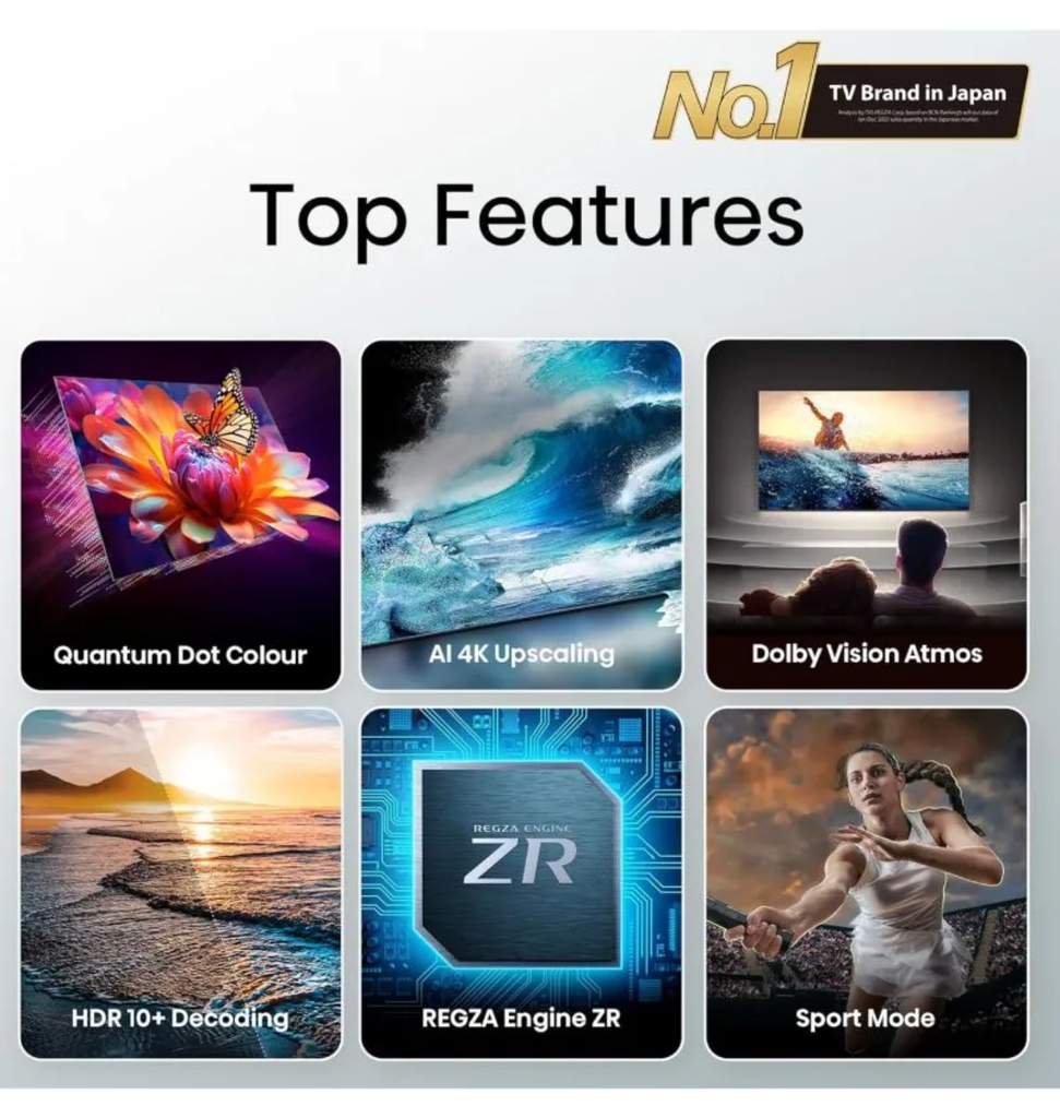 شاشه توشيبا 55 كيوليد سمارت 55M450RP 4K (UG)