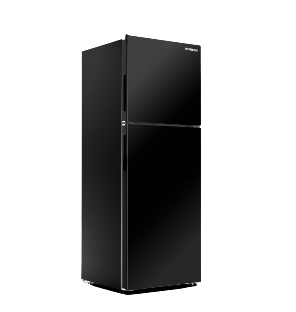 ثلاجه فريش 397 لتر ميكانيكال اسود داكن مقبض جانبي بدون شاشه FNT-BS470BMB