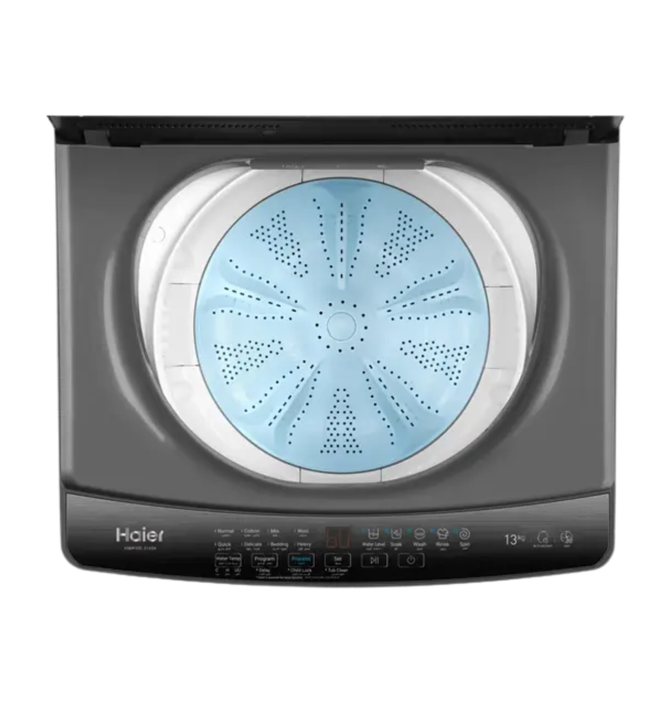 غساله هاير تحميل علوي 13ك سلفر باب زجاج HWM130-316S6