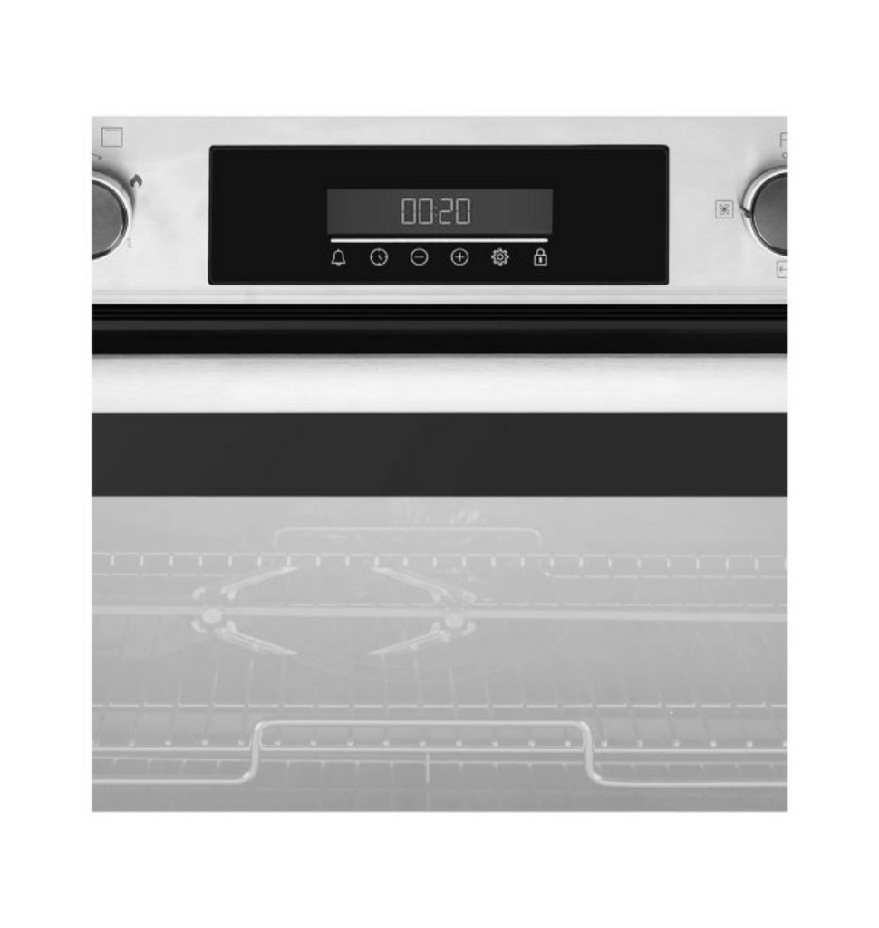 فرن بيكو 90 سم غاز اشعال ذاتي امان كامل 2 مروحه ستانلس ديجيتال BBWHT12300XS