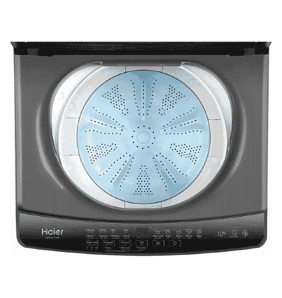 غساله هاير تحميل علوي 11ك سلفر باب زجاج هيدروليك HWM110-316S6