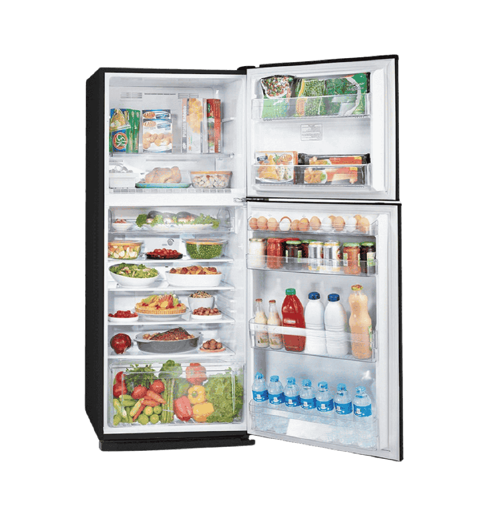 ثلاجه تورنيدو 2 باب 304 لتر انفرتر بلازما اسود RF-33FTV-BK