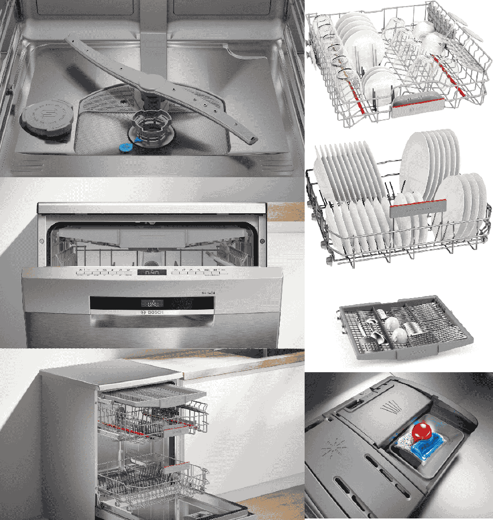 غساله اطباق بوش 14 فرد 6 برنامج ستانلس ديجيتال SMS6EMI62V