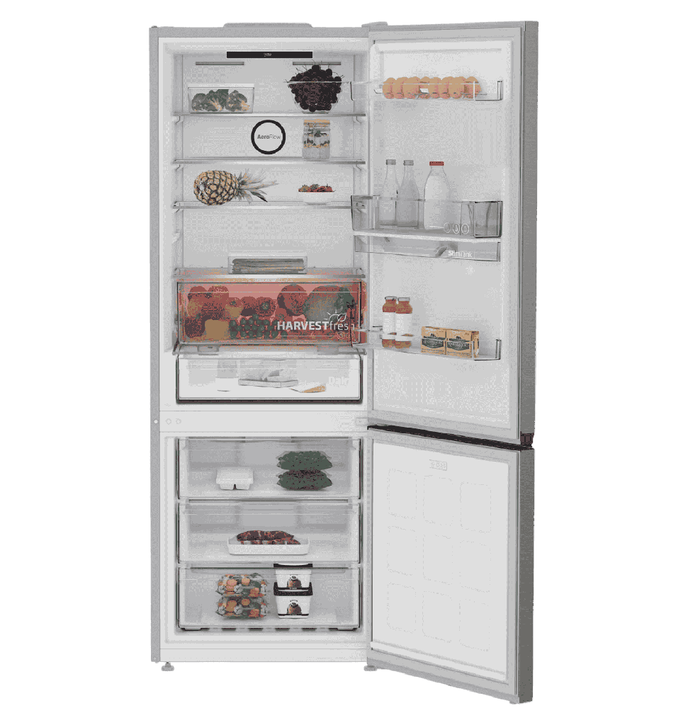 ثلاجه بيكو 490 لتر كومبي ديجيتال زجاج ابيض B5RCNE565HXPWE