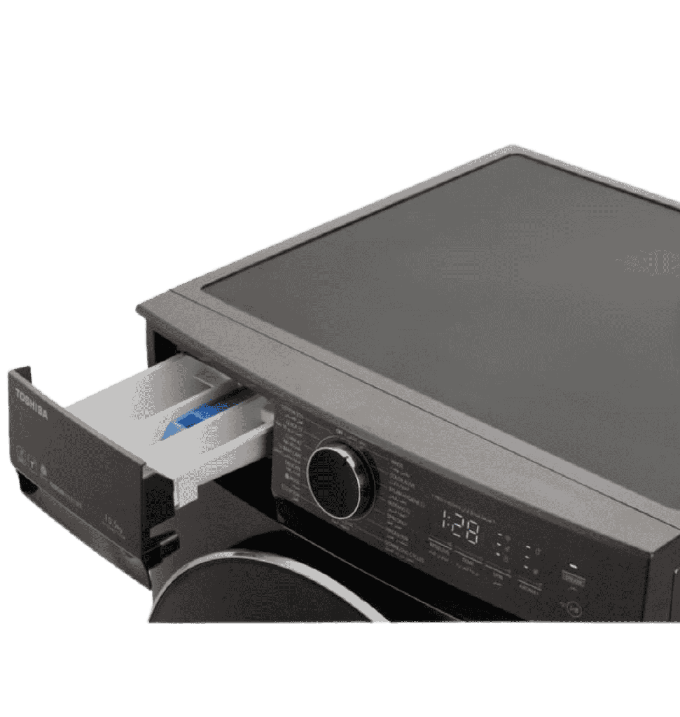 غساله توشيبا اتوماتيك 10.5ك 1400 لفه انفرتر بخار WiFi رمادي غامق /ميديا TW-T21BU115UWEG(MG)