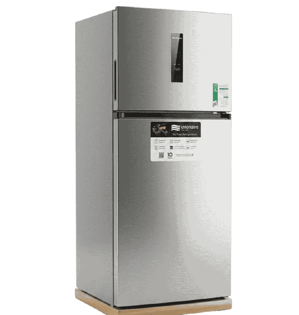 ثلاجه يونيون اير 440 لتر ديجيتال ستانلس مقبض داخلي URN-600LVLSA-DTSR