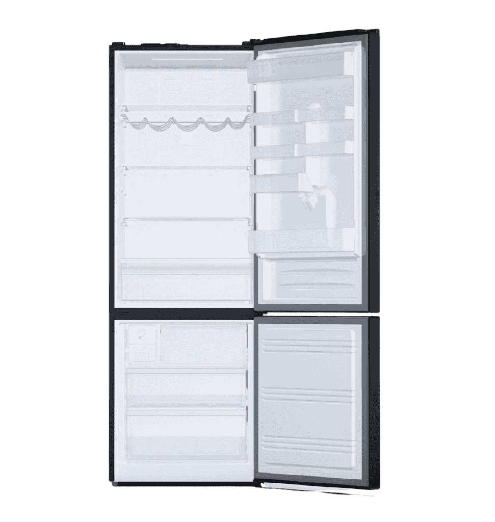 ثلاجه فريش 530 لتر كومبي هارموني زجاج اسود ديجيتال FNB-MR640YGQBM