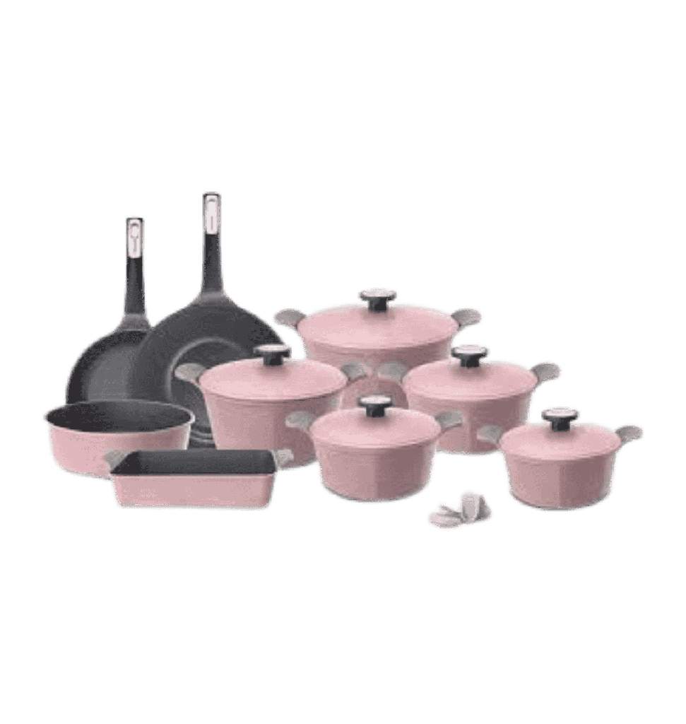 طقم جيرانيت نيوفلام كوري 14قطعه