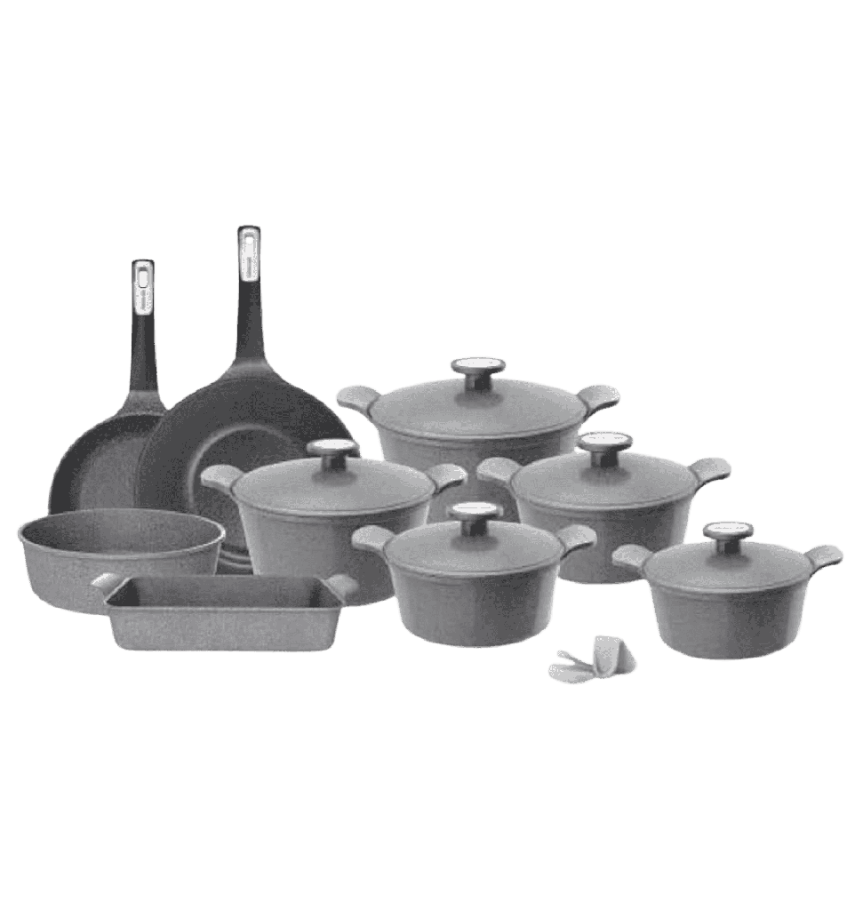 طقم جيرانيت نيوفلام كوري 14قطعه