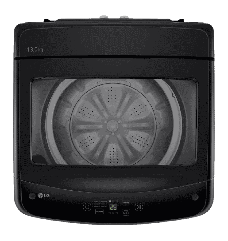 غساله ال جي 13ك فوق باب هيدروليك رمادي غامق انفرتر T13V1TEHGX