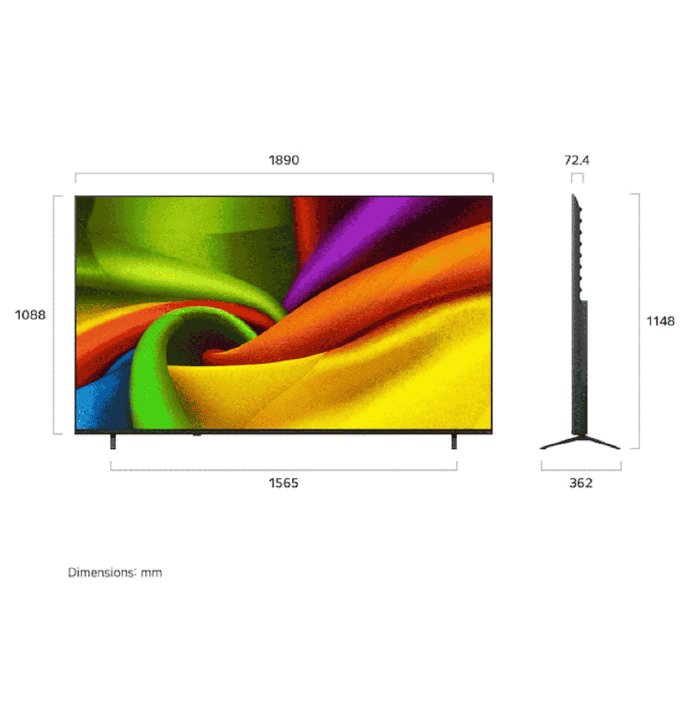 شاشه ال جي 85 سمارت نانو 85NU850B6LA LG NANO 4K UHD