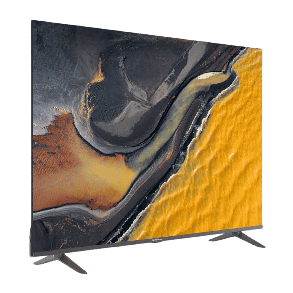 شاشه تورنيدو 50 سمارت 4K رسيفر داخلي نظام التشغيل OORO بدون فريم 50US5300E