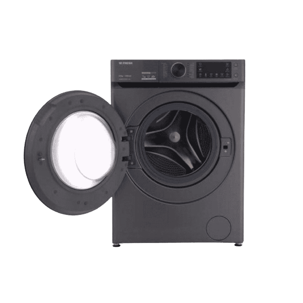 غساله فريش 8ك 1200 لفه انفرتر اسود * سلفر غامق FL-BLDC-8KG-1200