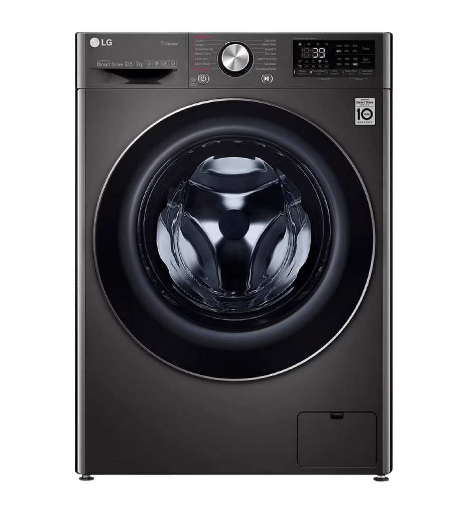 غساله ال جي 10.5ك بالمجفف 7ك اسود F4V9RCP2E