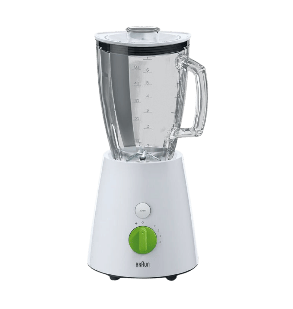 خلاط براون زجاج ابيض بضمان رايه JB3060WH