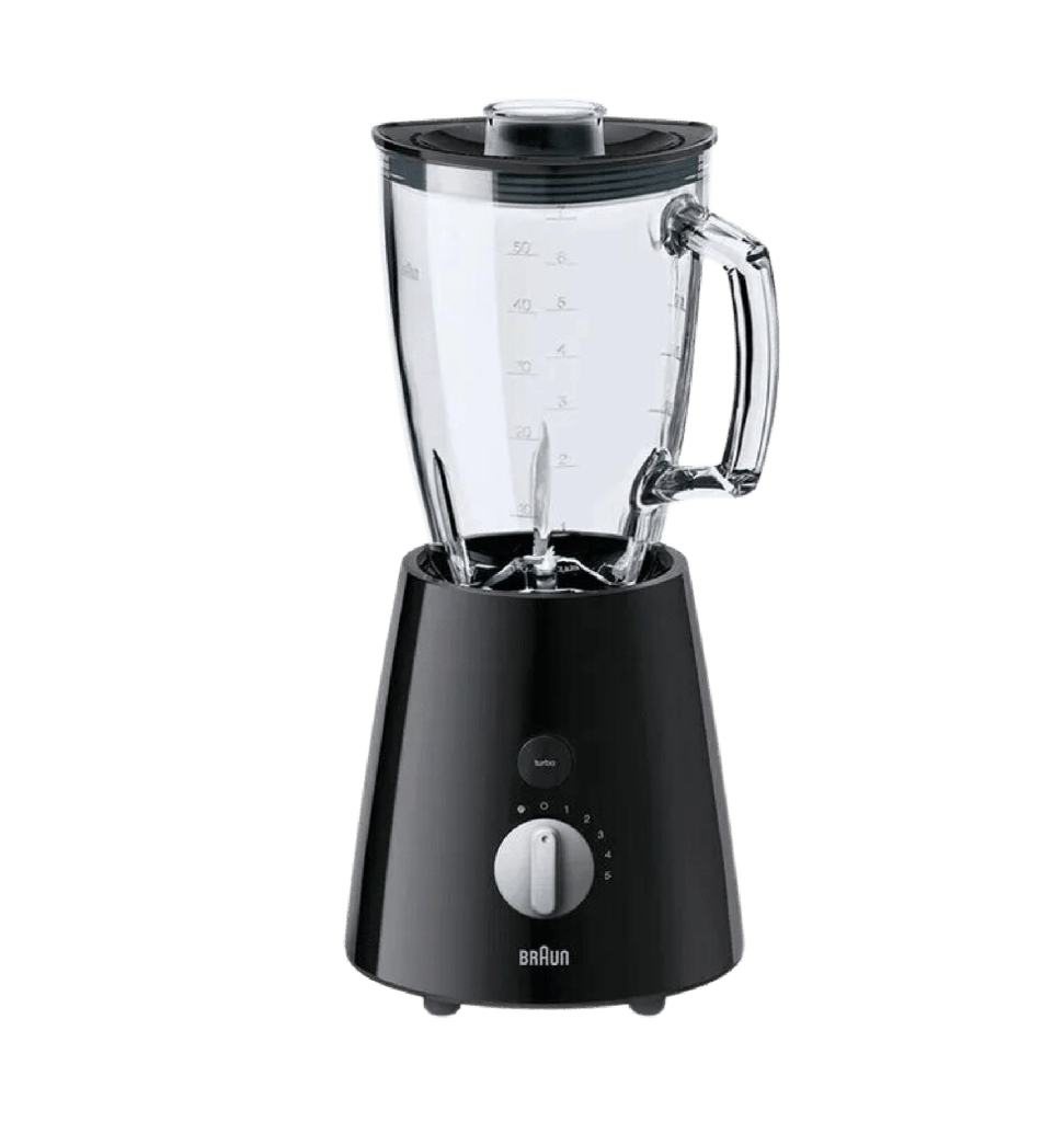 خلاط براون زجاج اسود بضمان رايه JB3060BK