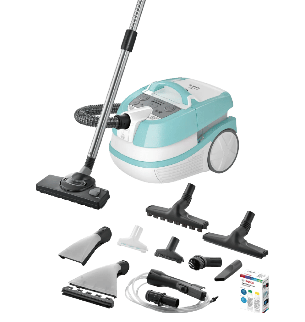 مكنسه بوش 2100 وات مبلل وجافه وفلتر HEPA بولندي BWD420HYG