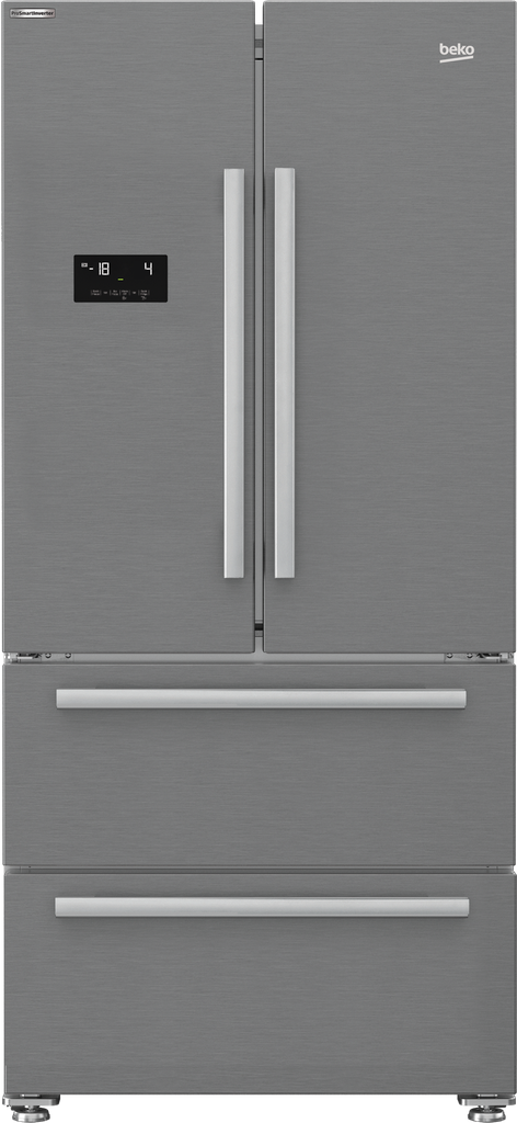 ثلاجه بيكو 539 لتر 2 باب و 2 درج ديجيتال ستانلس GNE60500X