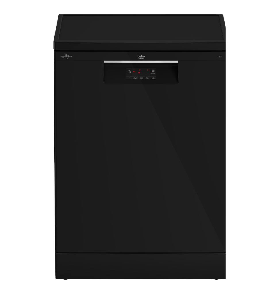 غساله اطباق بيكو 14 فرد تركي اسود ديجيتال BDFN15420B