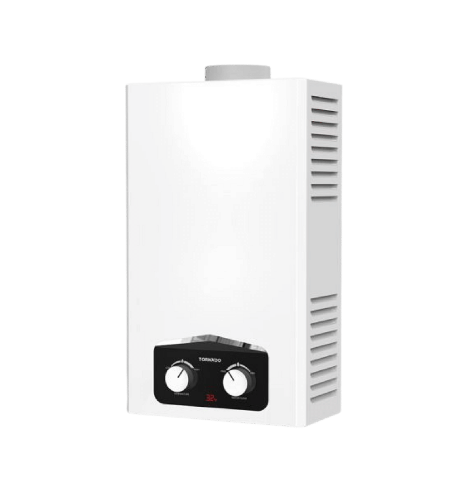 سخان غاز تورنيدو 10 لتر ديجيتال نحاس (انبوبه) GHM-C10CTE-W