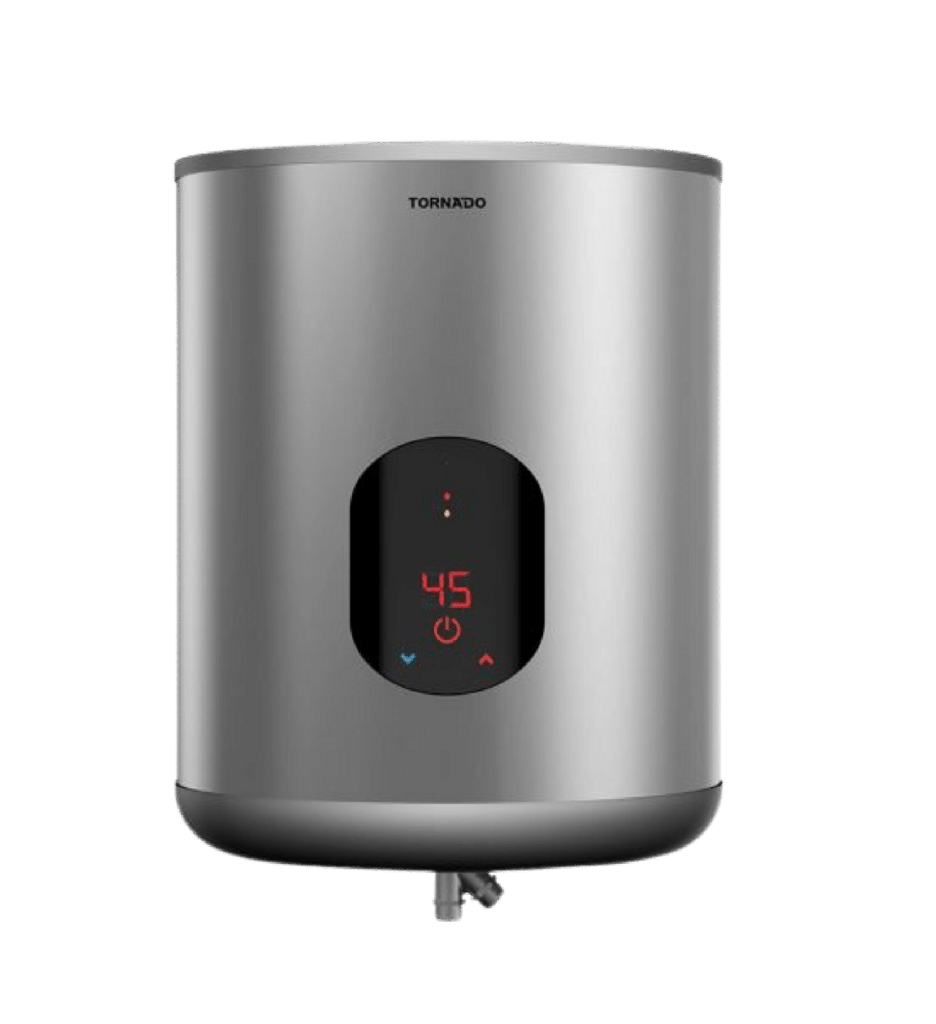 سخان تورنيدو 45 لتر ديجيتال حله ستانلس سلفر الجديد EWH-S45CSE-S
