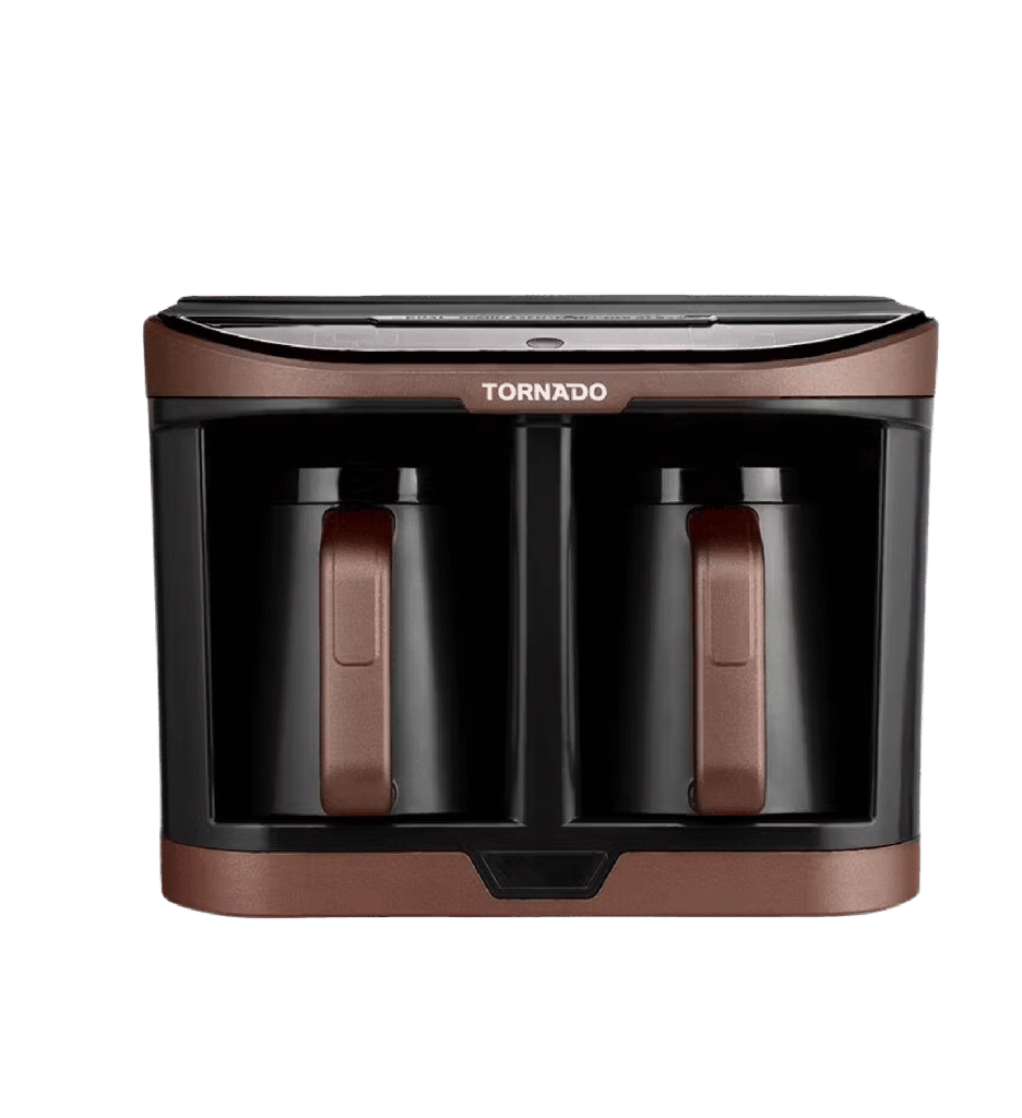 مكنه قهوه تركي تورنيدو اوتوماتيك 660 مل 1470 وات بني * اسود تانك مياه TCME-100D-PRO