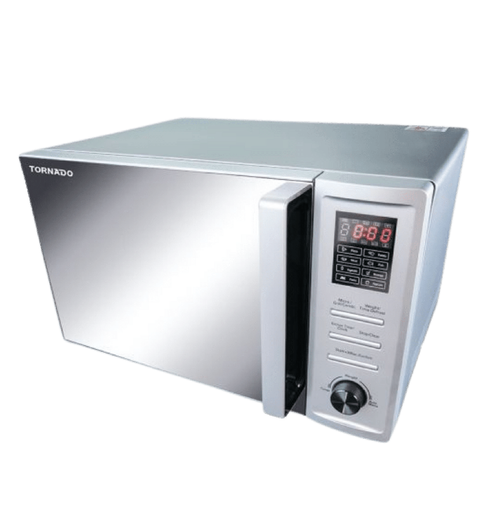 ميكروويف تورنيدو 36 لتر سلفر شوايه MOM-C36BBE-S