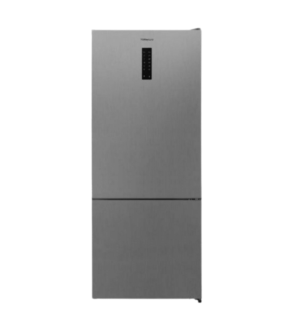 ثلاجه تورنيدو 430 لتر ديجيتال فريزر سفلي ستانلس RF-452BVT-SLS