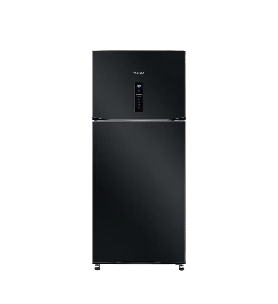 ثلاجه تورنيدو 450 لتر 2 باب اسود ديجيتال RF-580AT-BK