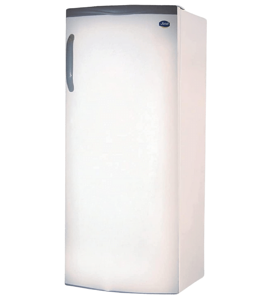 ثلاجه ايديال باب واحد 10 قدم سوبر جامبو ديفروست ابيض بتكنولوجيا C5 ار 600